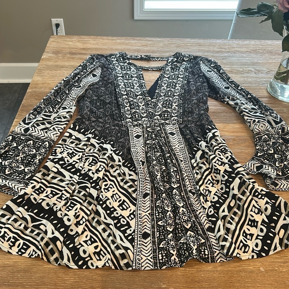 Free People Long sleeve cutout dress size 2